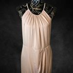 Shona joy Halter Neck Sleeveless Tulip Hem Blush Pink Midi Dress Party Cocktail Photo 2