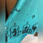 Disney Aladdin Teal Cardigan Sweater with Waterfall Design open front w design Photo 10