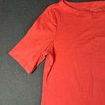 Talbots Factory Medium Coral Boat Neck Half Sleeve Pullover T-shirt Tee Photo 4