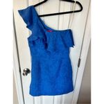 Lilly Pulitzer  Formal One Shoulder Dress Romper blue size 6 Photo 1