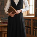 Free People NEW Beach Harlow Twist Front Wide Leg Jumpsuit Black XS Oversized Photo 1