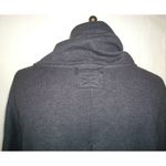 prAna NWT New Womens M Cozy Up Poncho Charcoal Heather Dark Gray Pocket Photo 8