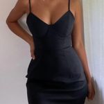 Princess Polly NWOT  Size 0 Novella Mini Dress Black Underwire Short Sexy Bodycon Photo 0