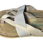 BioNatura Easy Slide Sandals Womens Size 9 US 40 EU Beige Stretch Slip On Brown Photo 0