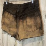 Denizen from Levi's Levis Vintage Button Fly High Rise Cut Off Custom Shorts- Black Size 13 Photo 2