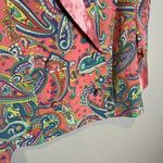 Victoria's Secret Vintage  Gold Label pink paisley two-button top Photo 1