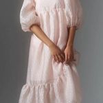 Anthropologie Textured Puff-Sleeve Dress Photo 0