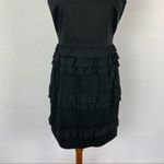 Elie Tahari  Black Sleeveless Ruffle Tiered Cocktail Party Dress Elegant 8‎ Photo 2