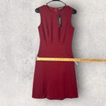 Allegra K New Burgundy Sleeveless Fit and Flare Dress Cocktail Stretch XS Photo 5
