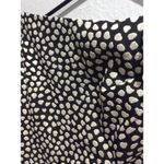 J.Crew Metallic Pebble Print Jacquard Wrap Skirt Black Gold Size 4 NWOT Photo 2