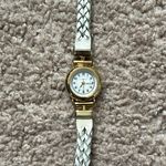 LA express women’s vintage gold/white adjustable braided leather‎ watch White Photo 0