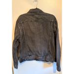 Levi's Trucker Jacket Women's XL Black Gray Denim Coat Vintage Wash Fade Photo 1