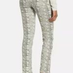 AG Adriano Goldschmied NWT AG Mari High Waist Slim Straight Leg Jeans SILK PYTHON IDU/ DARK Algae Photo 1