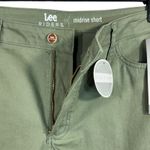 Riders By Lee Lee SZ 18 Riders Jean Shorts Mid-Rise Zip-Fly Pockets Cuffed Olive Green New Photo 1