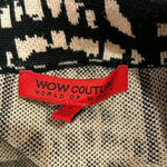 Wow Couture  Tan/Black "Sweater Knit' A-Line Skirt NWOT Size SMALL Photo 4