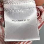 Jane and Delancey  Red White Striped Shirt Size M Photo 4