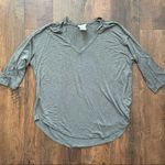 matty m 3/4 length sleeve khaki top Photo 2