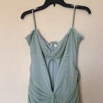 House Of CB House‎ of CB 'Gabriella' Pistachio Ruffled Keyhole Front Gown NWOT Photo 4