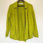 Free People  Beach Green Button Closure Cardigan XS Photo 0