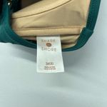 Shade & Shore  Lightly Lined One Shoulder Bikini Top Womens 34DD Teal Keyhole Photo 11