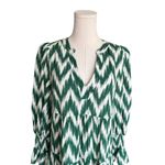 Tuckernuck Pomander Place x - Green Ikat Kenzo Dress Sz S Photo 4