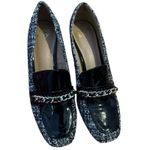 Black and white tweed loafers Size 9.5 Photo 2