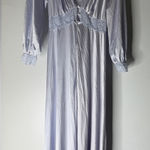 Vanity Fair Vintage  Long Sleeve‎ Night Gown Size 34 Pale Purple Photo 0