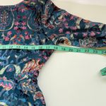 Peace + Love Paisley Floral Velvet Burnout Dress Sz M Baroque Whimsy Glam New Blue Size M Photo 15