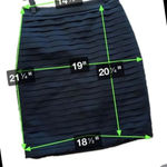 H&M  Tiered Pencil Skirt Black Size 0 Photo 3