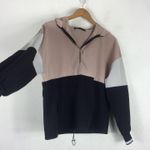 ZARA Oversized Hoodie Lightweight Half Zip Jacket Small Funnel Neck Pouch Pocket Photo 13