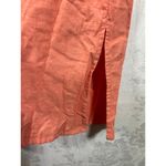 Vintage Dress Set 22W Coral Linen Blend Embroidered Tank Button Up Jacket Orange Photo 9