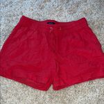 Nautica Red Linen Shorts Photo 0