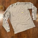 PINK - Victoria's Secret PINK VS Campus Long Sleeve Sequin Dog Tee Shirt Size XS Photo 1