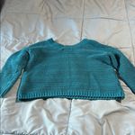 Ann Taylor Teal Women's crop Sweater Photo 3
