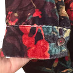 Soft Surroundings  PM Velvet Shacket w/pockets Dark Ramantic Wimsy feminine Photo 2