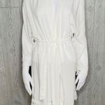 Blair  and Emily white lace trim robe linguire white sleepwear Photo 4