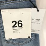 RE/DONE Womens Jeans High Rise Stove Pipe Stretch Light Stone Wash Button Fly 26 Photo 3