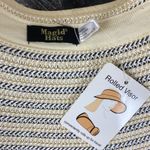 Magid Hats Tan & Blue Woven Rolled Visor Travel Hat NEW Photo 4
