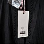 Love Shack Fancy Edie Lace Short Sleeve Long Dress - Black, Size M Photo 7