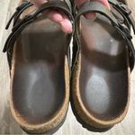 Birkenstock Women's Mayari Birkibuc Sandals Pebbled 38 Brown Black Photo 7