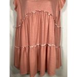 Altar'd State  Pink Tiered Soft Blend Dress XS Casual Boho Flowy Baby Shower Photo 1