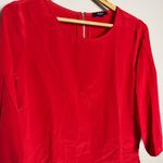 Madewell CLEARANCE! Red Silk Hi-Low Blouse Size S EUC Photo 4