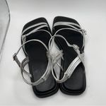 Vagabond NWB  Women's Shoemakers Izzy Sandal metallic silver  black size 40 US 10 Photo 6