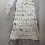 POL Crochet Boho Beachy Pull On Cream Floral Wide Leg Pants One Size Photo 6