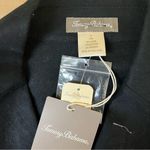 Tommy Bahama  Black Linen Blend Tie Waist Jacket Photo 5