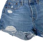 Levi Strauss 501 Denim Blue Jeans u Short Short Daisy Duke Hot Pants Size W28 Hi Photo 2