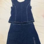 Denim top and skirt Blue Photo 2