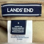 Lands End 3 Pleated Khaki Mini Skirt Tan Size undefined Photo 5
