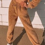 Teddy Bear Sherpa Joggers Photo 0