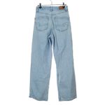 American Eagle Curvy Super High Rise Baggy Straight Jeans Women's Size 2 Short Photo 3